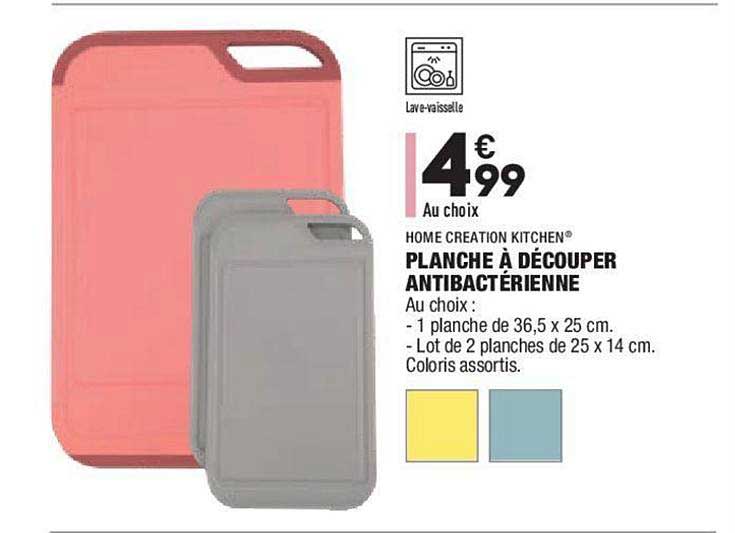 planche à découper antibactérienne home creation kitchen