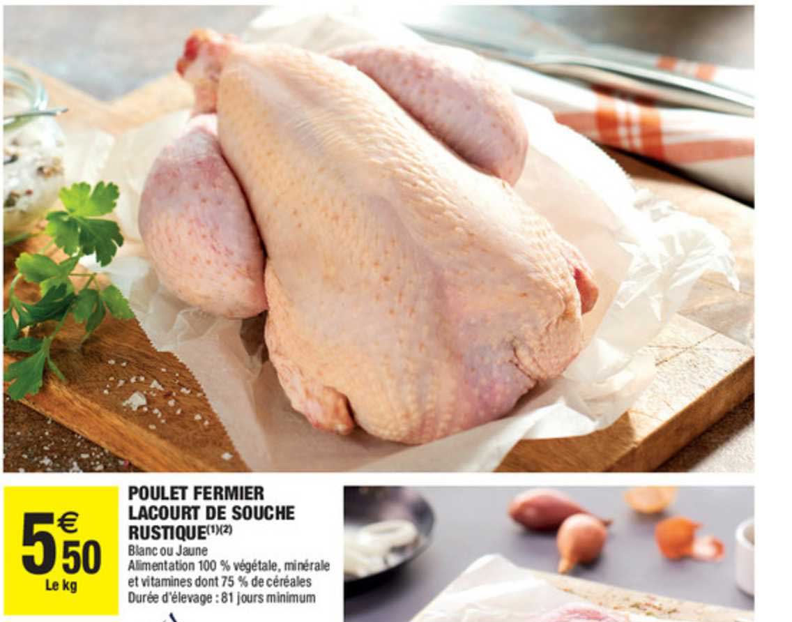 Poulet Fermier Lacourt De Souche Rustique