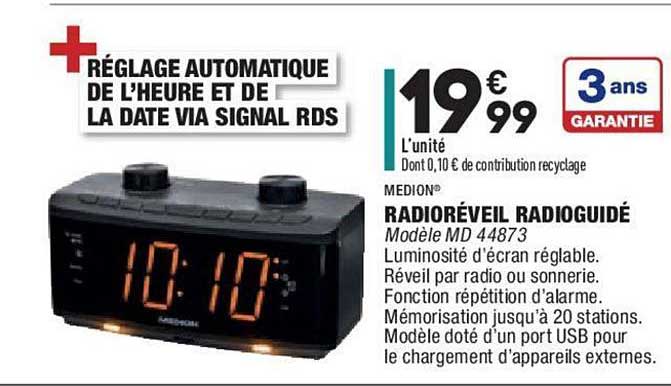 radioréveil radioguidé medio