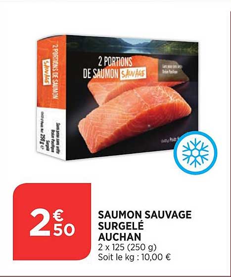 Saumon Sauvage Surgelé Auchan