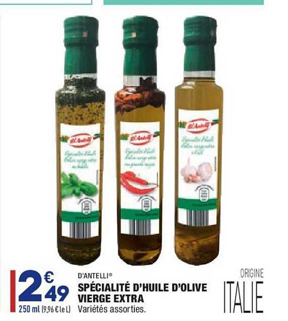 Spécialité D'huile D'olive Vierge Extra D'antelli