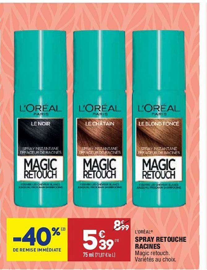 spray retouche racines l'oréal -40% de remise immédiate