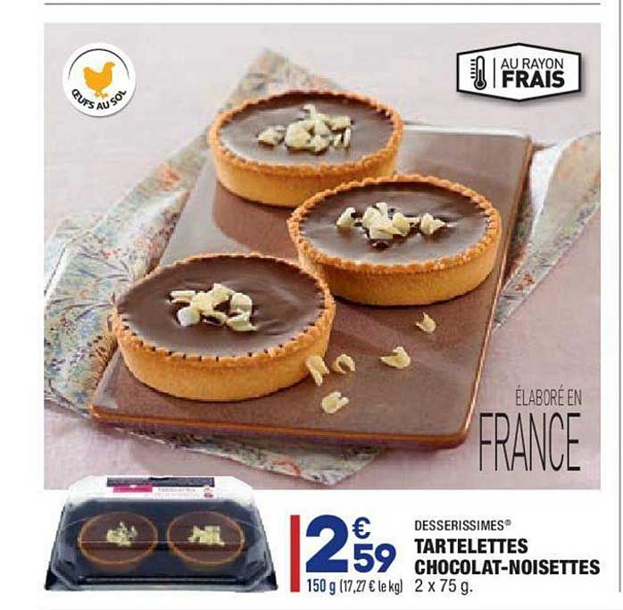 Tartelettes Chocolat Noisettes Desserissimes