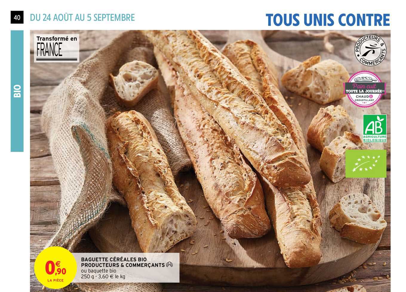baguette céréales bio producteurs & commerçants