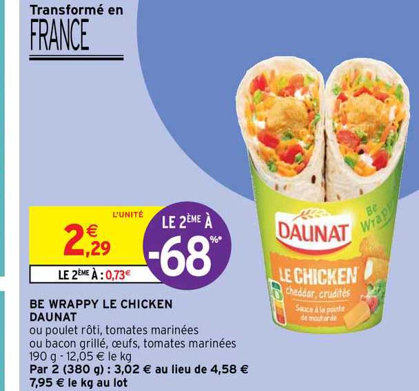 be wrappy le chicken daunat