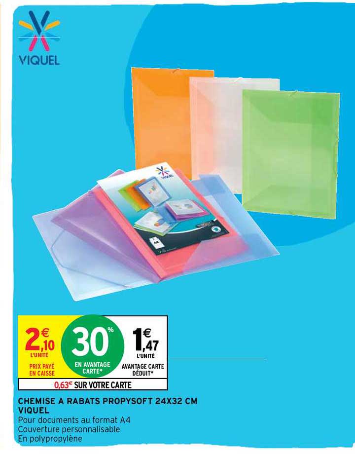 chemise à rabats propysoft 24x32 cm viquel