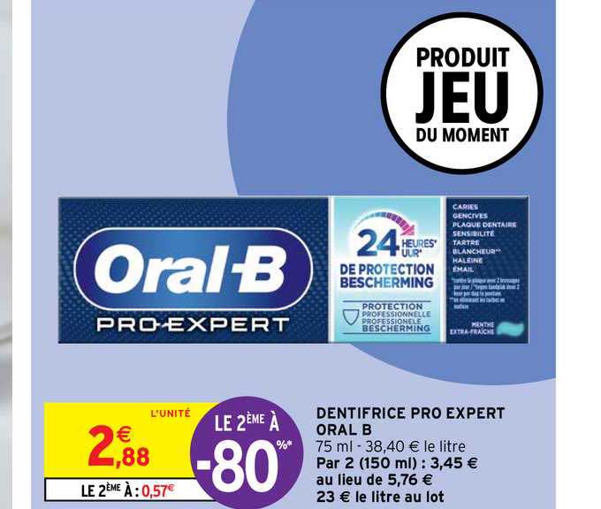 dentifrice pro expert oral b