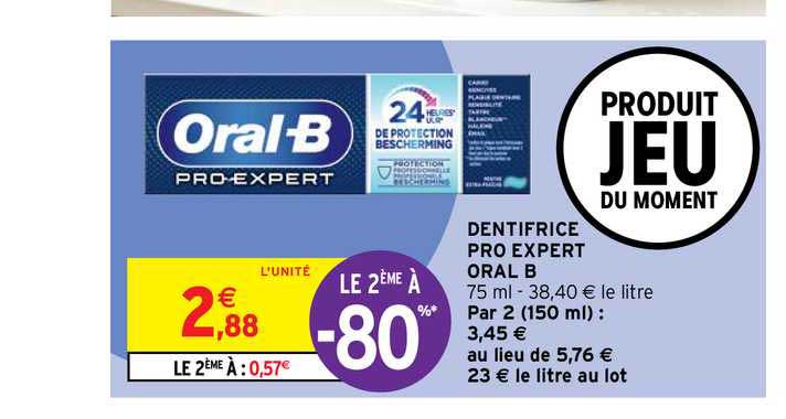 dentifrice pro expert oral B