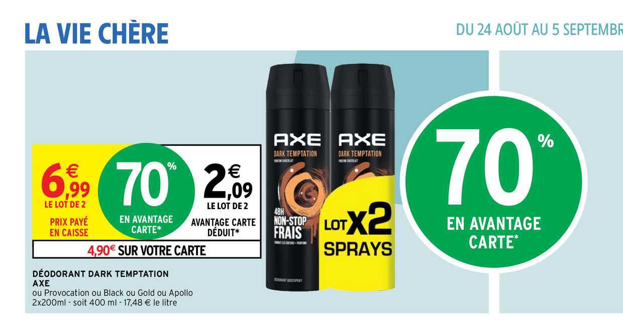 déodorant dark temptation axe