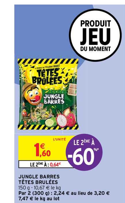 jungle barres têtes brulées