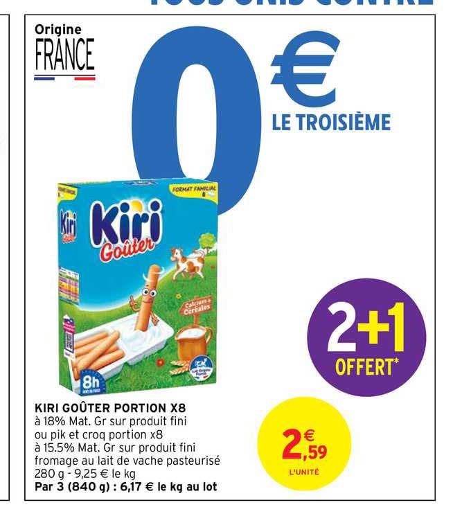 Kiri Goûter Portion X8