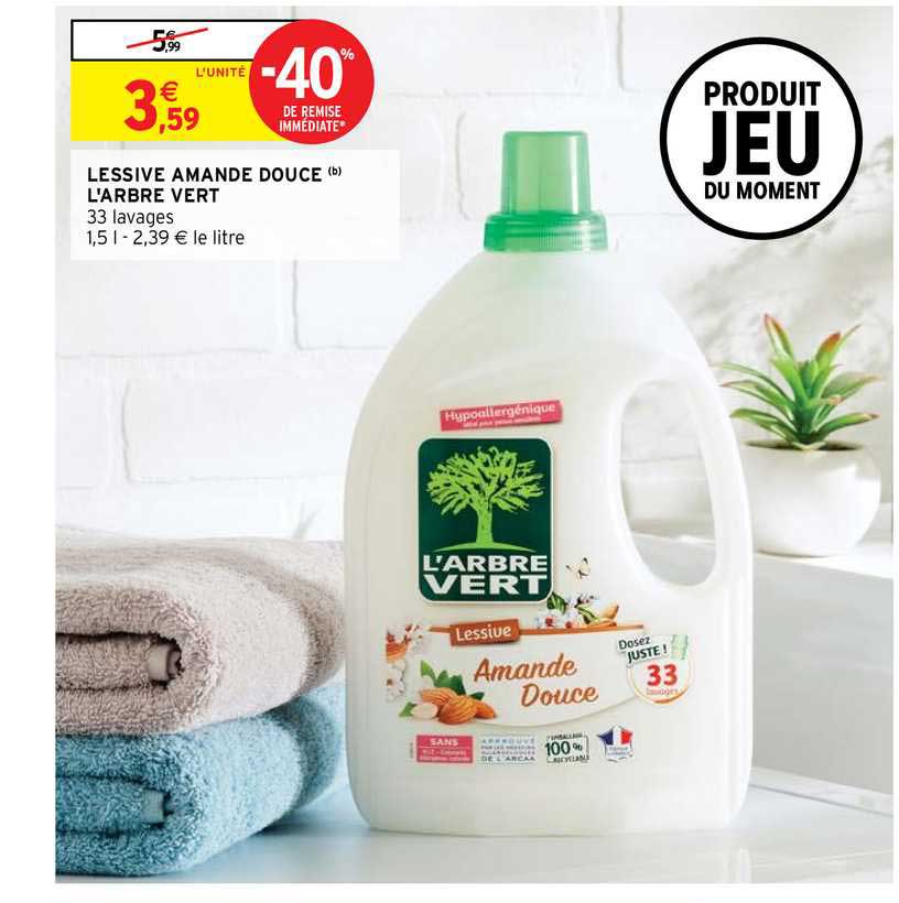 lessive amande douce l'arbre vert