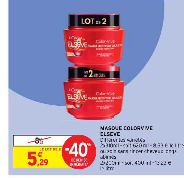 masque colorvive elseve