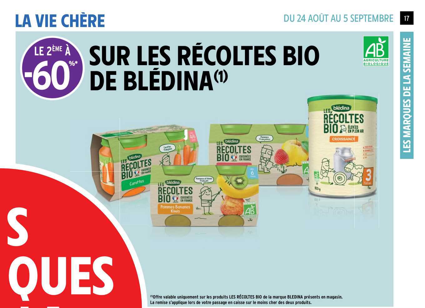 récoltes bio de blédina