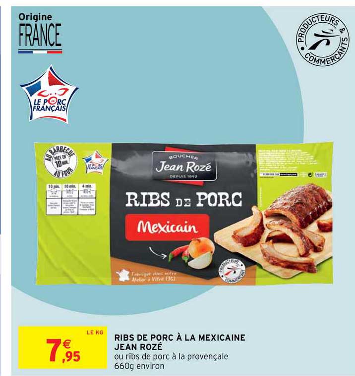 ribs de poulet à la mexicaine jean rozé