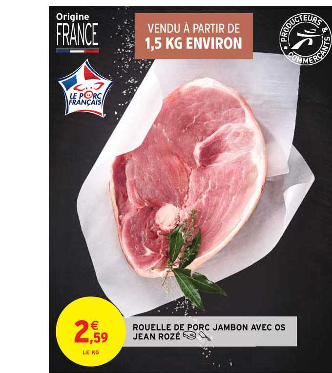 rouelle de porc jambon avec os jean rozé