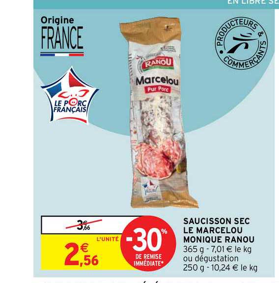 saucisson sec le marcelou monique ranou