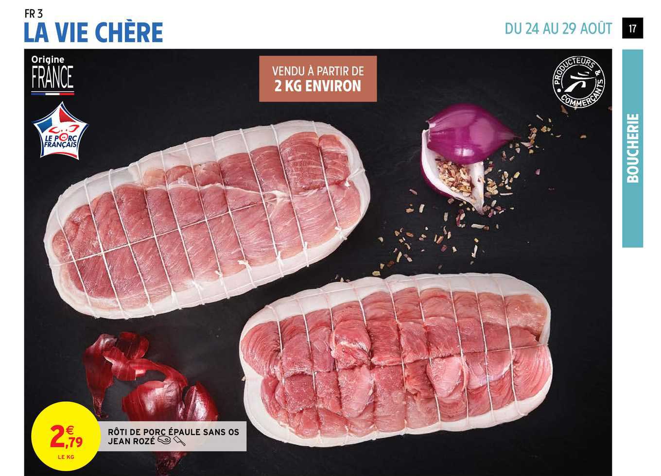 tôti de porc épaule sans os jean rozé