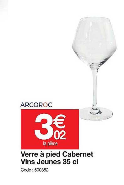 verre à pied cabarnet vins jeunes