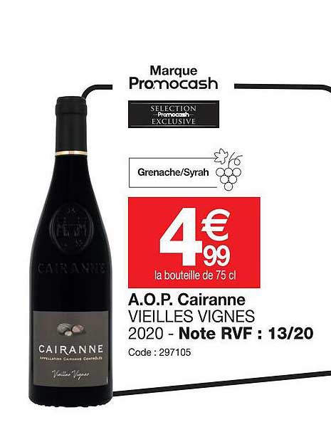 a.o.p caraine vieilles vignes