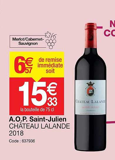 a.o.p sait-julien château lalande 2018