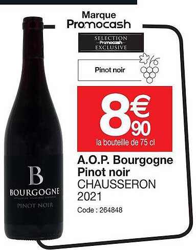 a.o.p.  bourgogne pinot noir chausseron 2021