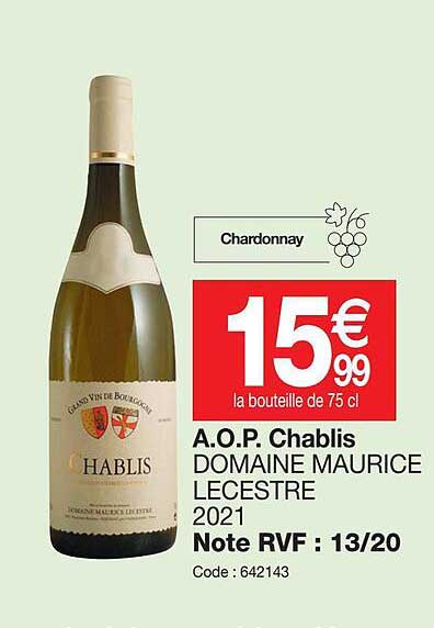 a.o.p.  chabilis domaine maurice lecestre 2021