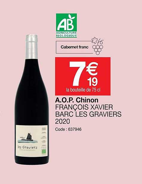 a.o.p.  chinon françoois xavier barc les graviers 2020