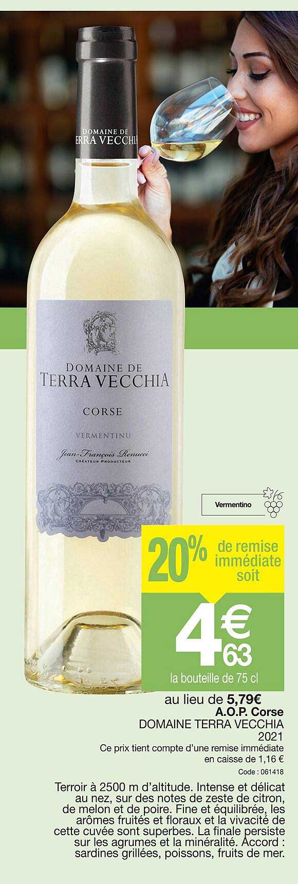 a.o.p.  conse dmaine terra vecchia 2021