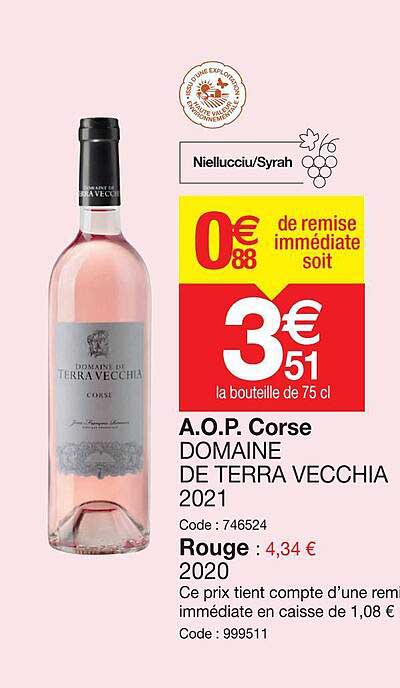 a.o.p.  corse domaine de terra vecchia 2021