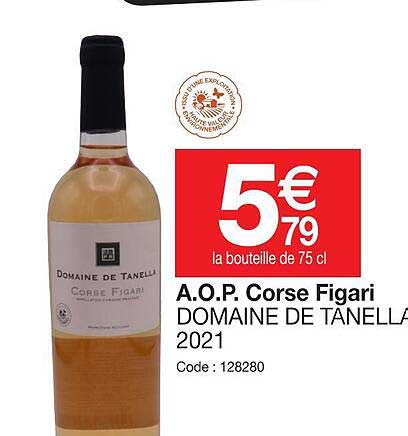 a.o.p.  corse figari domaine de tanella 2021
