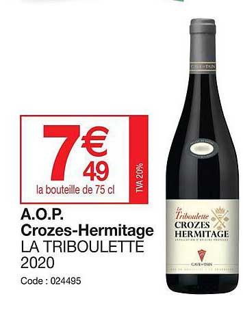 a.o.p. crozes-hermitage la triboulette 2020