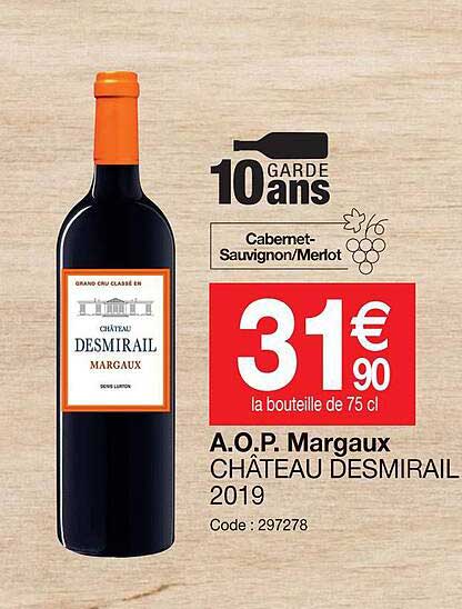 a.o.p. margaux château desmirail