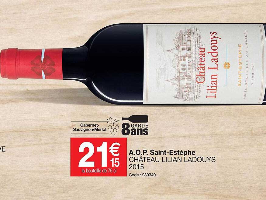 a.o.p. saint-estèphe château lilian ladouys 2015
