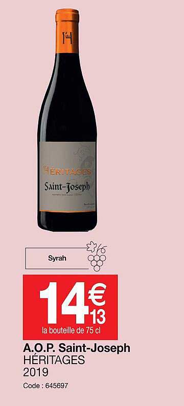 a.o.p.  saint-joseph héritages 2019