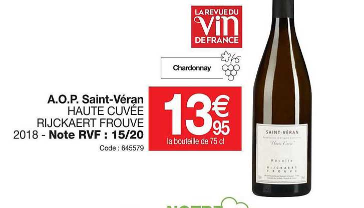 a.o.p.  saint-véran haute cuvée rijkaert frouve 2018