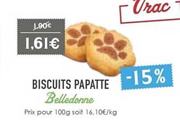 Biscuits Papatte Belledonne