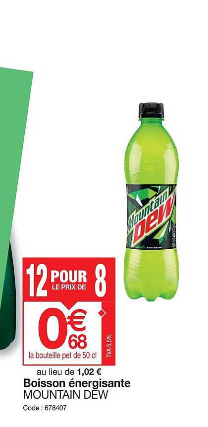 boisson énergisante mountain dew