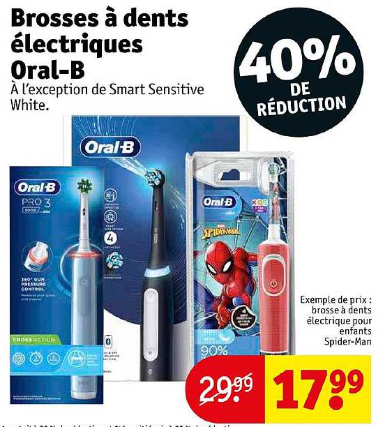 brosses à dents éléctriques oral-b