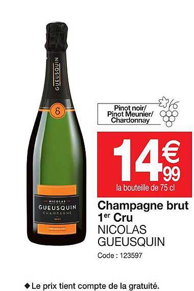 champagne brut 1er cru nicolas gueusquin