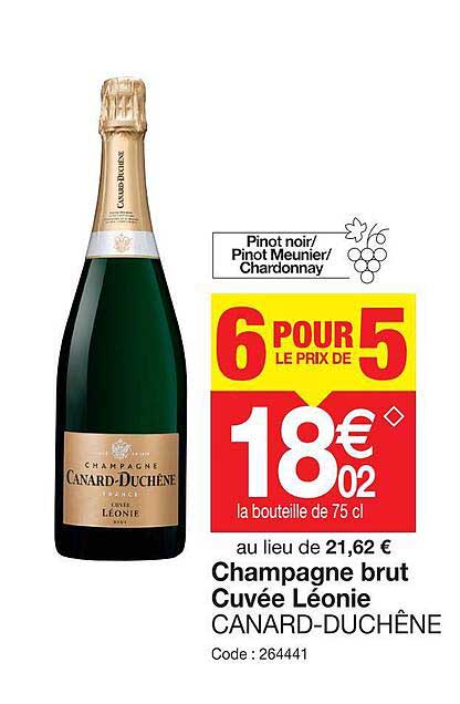 champagne brut cuvée léonie canard-duchêne