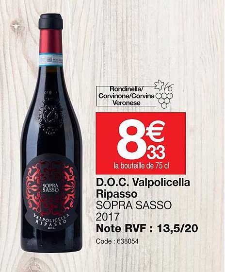 d.o.c. valpolicella ripasso sopra sasso 2017