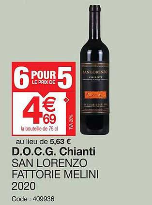 d.o.c.g. chianti san lorenzo fattorie melini 2020
