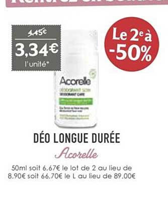 déo longue durée acorelle