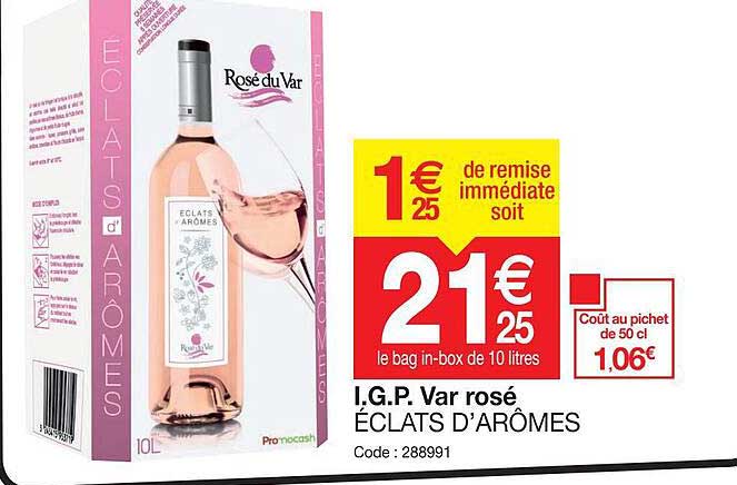 i.g.p var rosé eclats d'arômes