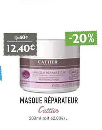 masque réparateur cattier