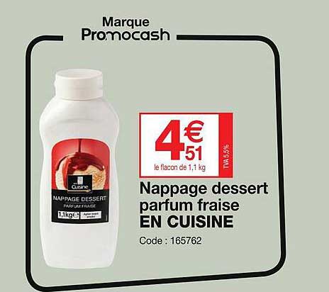 nappage dessert parfum fraise en cuisine