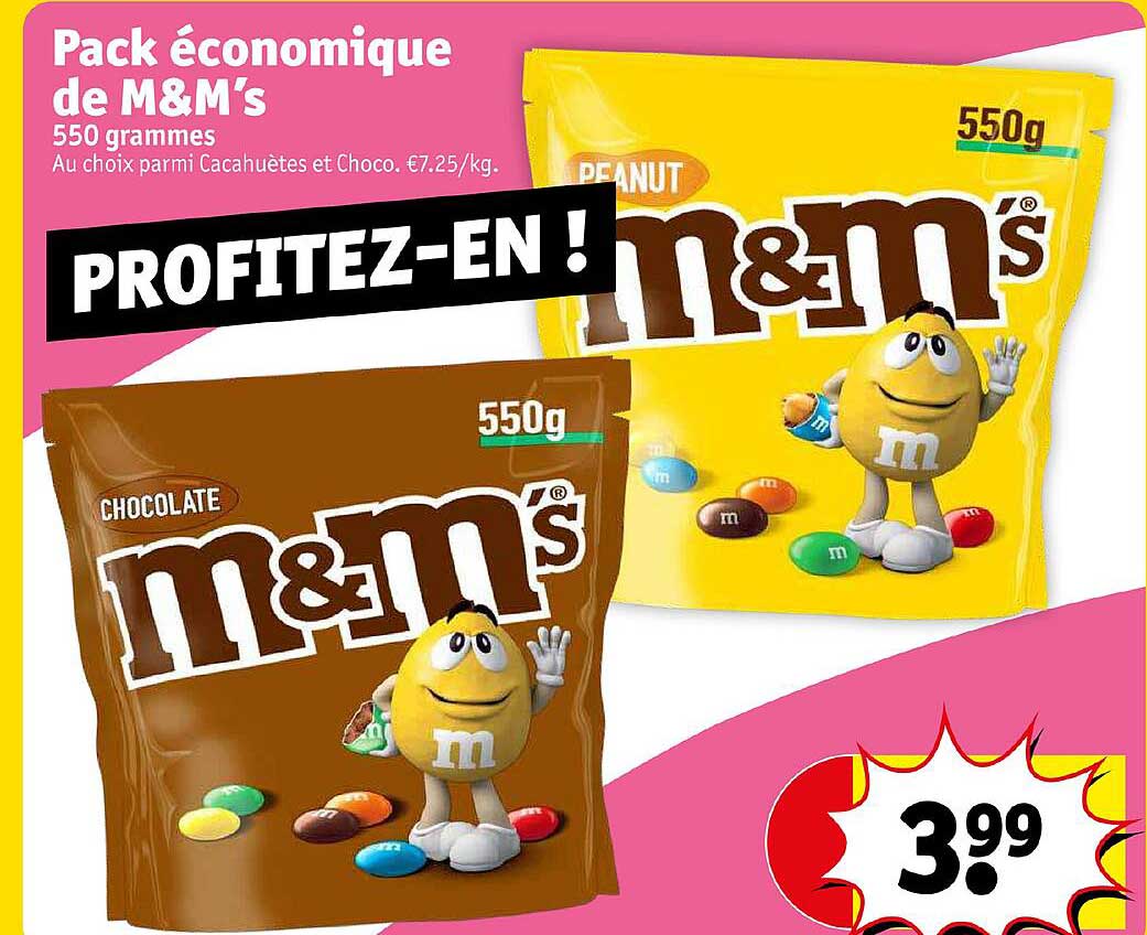 pak économqiue de m& m's