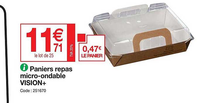 paniers repas micro-ondable vision+