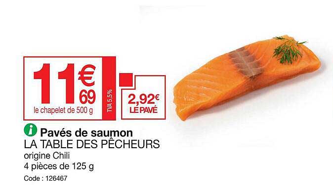 Pavés De Saumon La Table Des Pêcheurs
